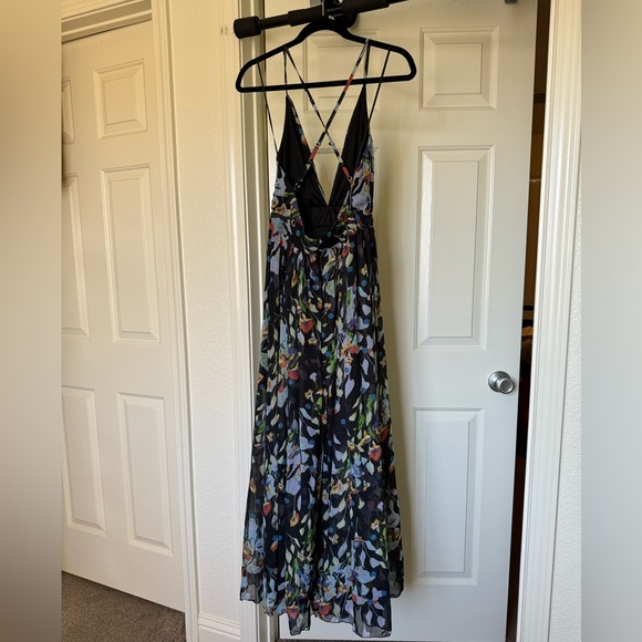Meghan LA Sleeveless Maxi Dress Wildflower Navy - Picture 7 of 16
